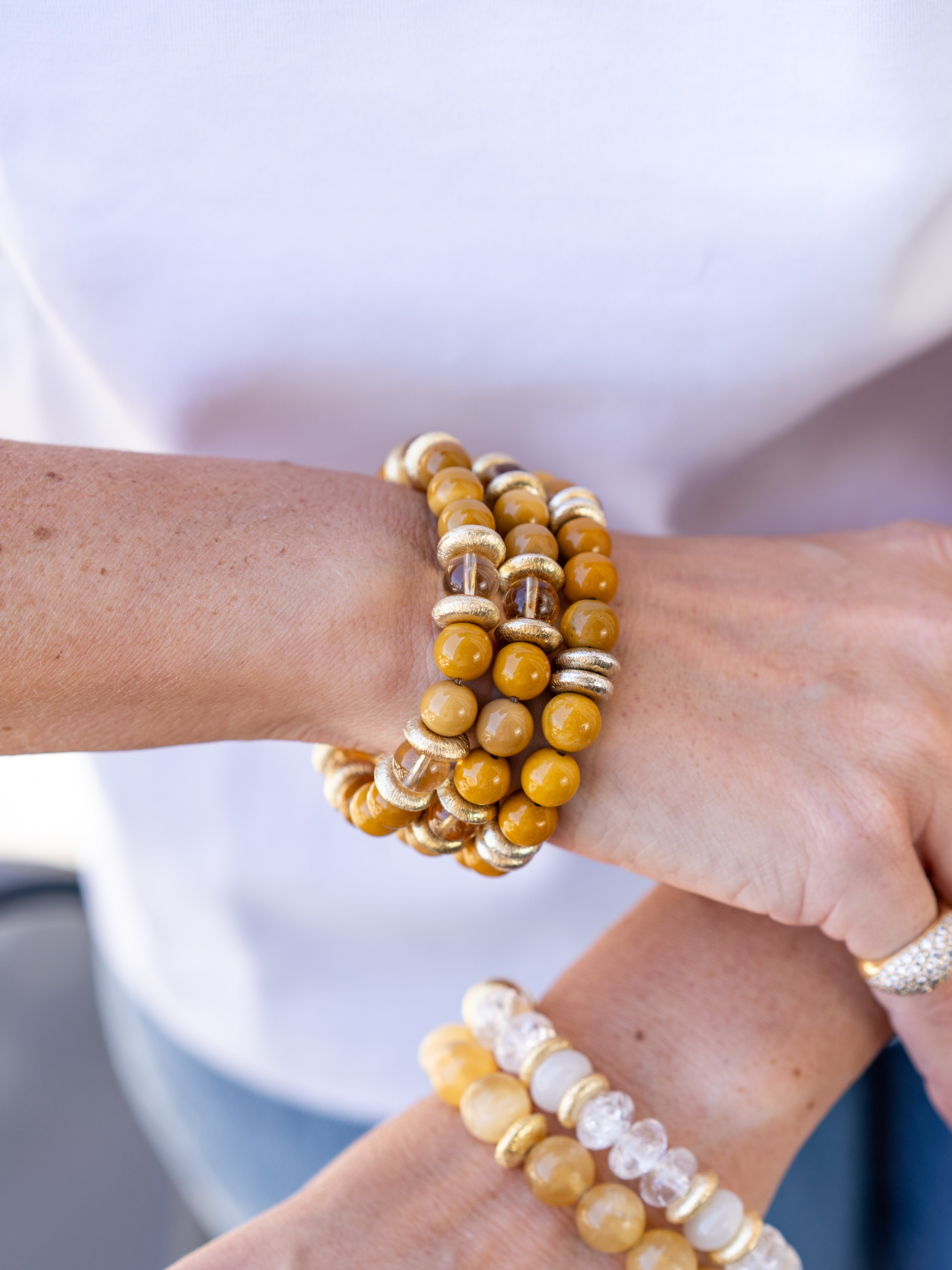 BRACELET JASPE JAUNE