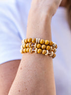 BRACELET CITRINE & JASPE JAUNE