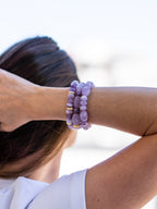 BRACELET AMÉTHYSTE & LÉPIDOLITE