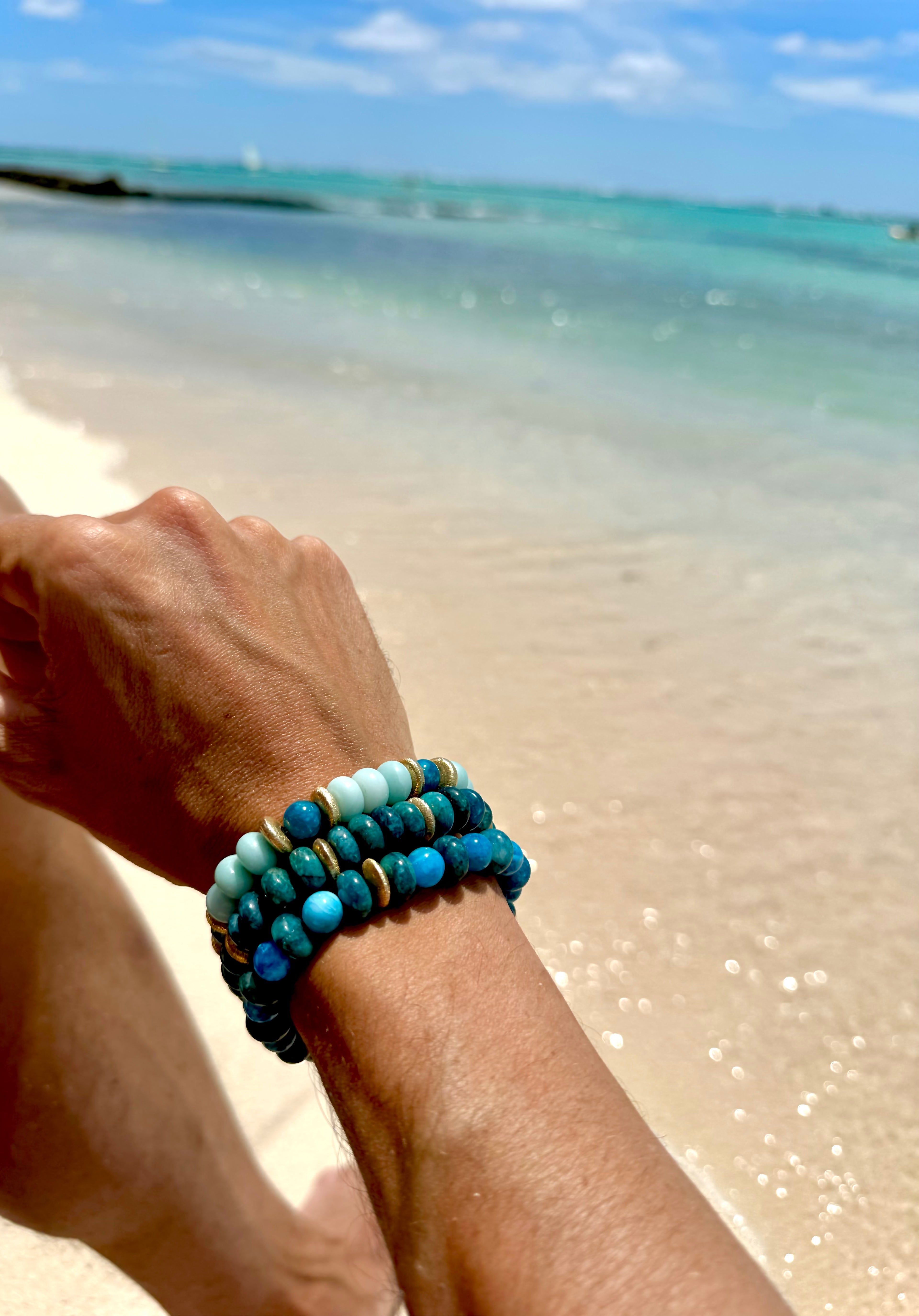 BRACELET APATITE BLEUE