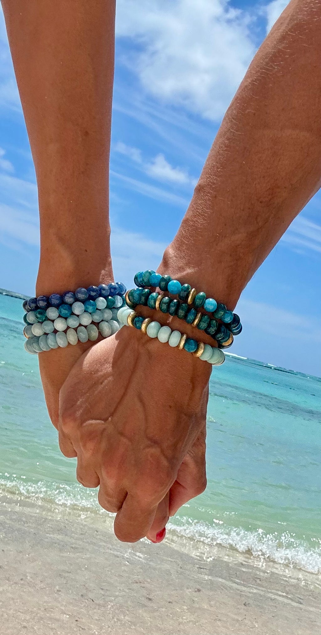 BRACELET APATITE BLEUE