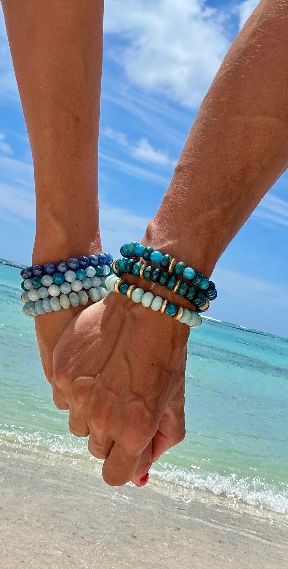 BRACELET APATITE BLEUE