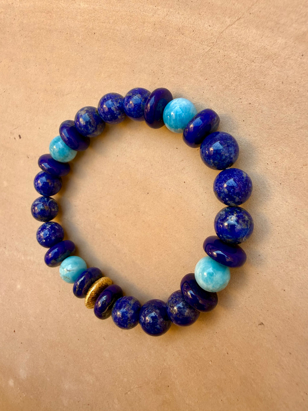 BRACELET LAPIS-LAZULI & APATITE