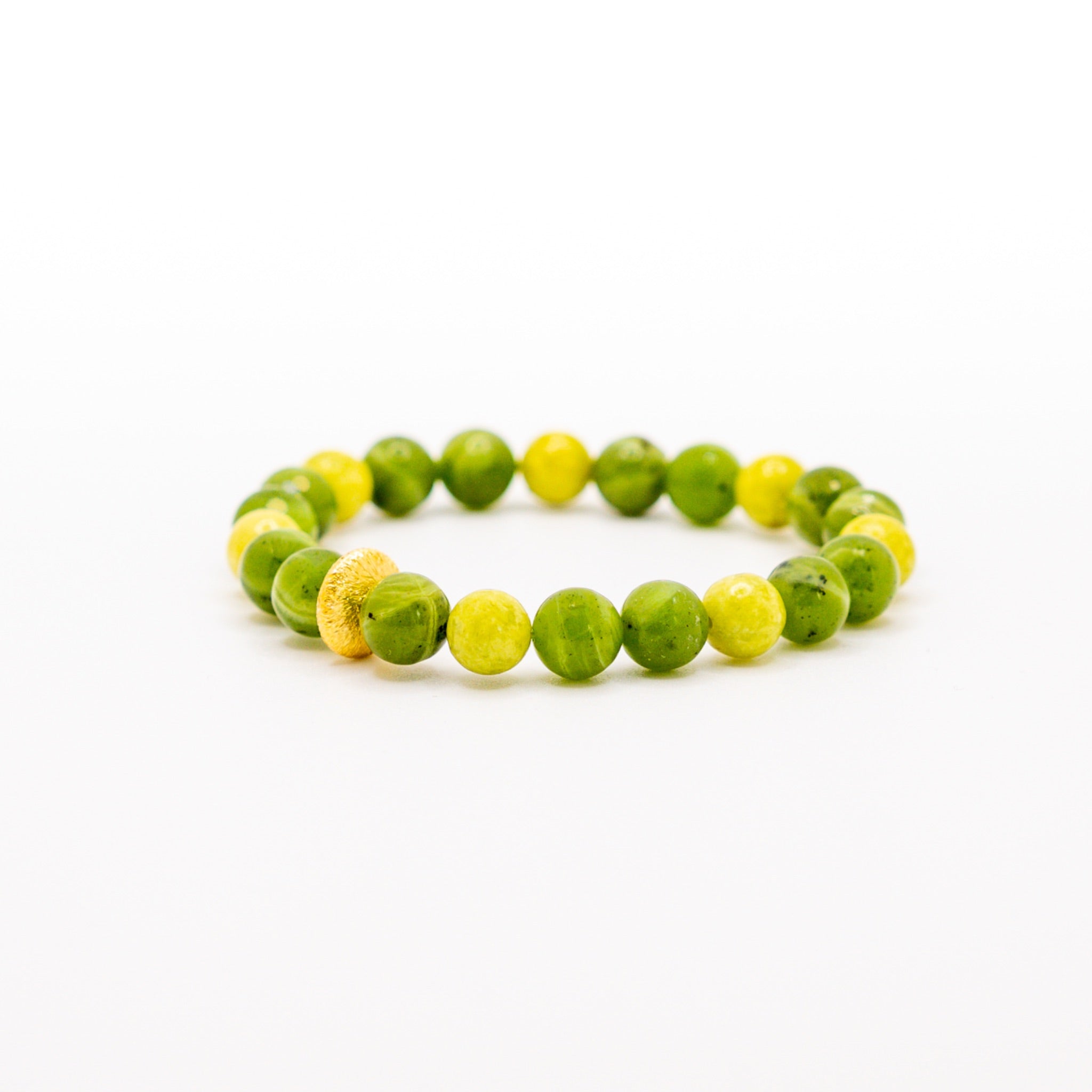 BRACELET OPALE VERTE & JADE NÉPHRITE