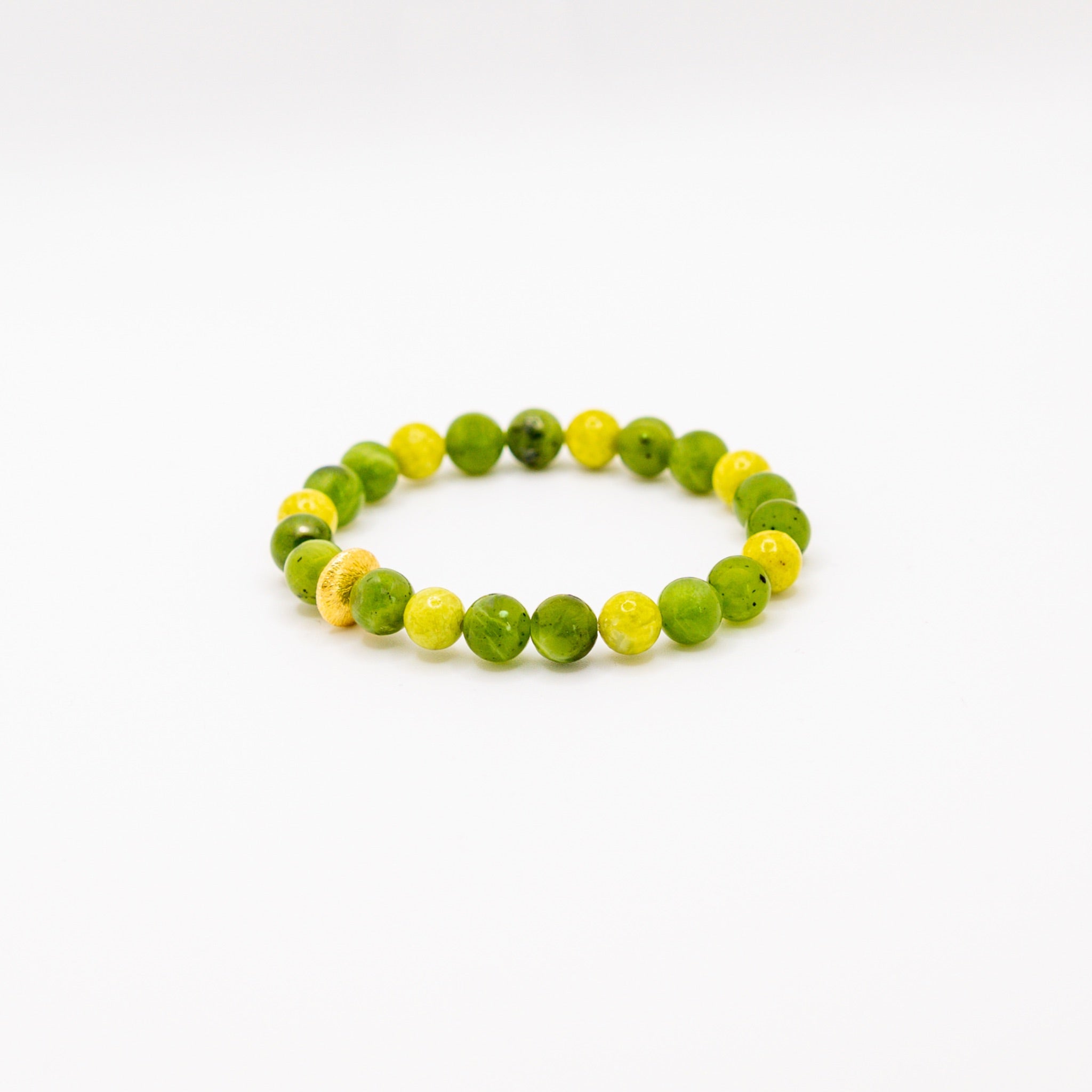 BRACELET OPALE VERTE & JADE NÉPHRITE