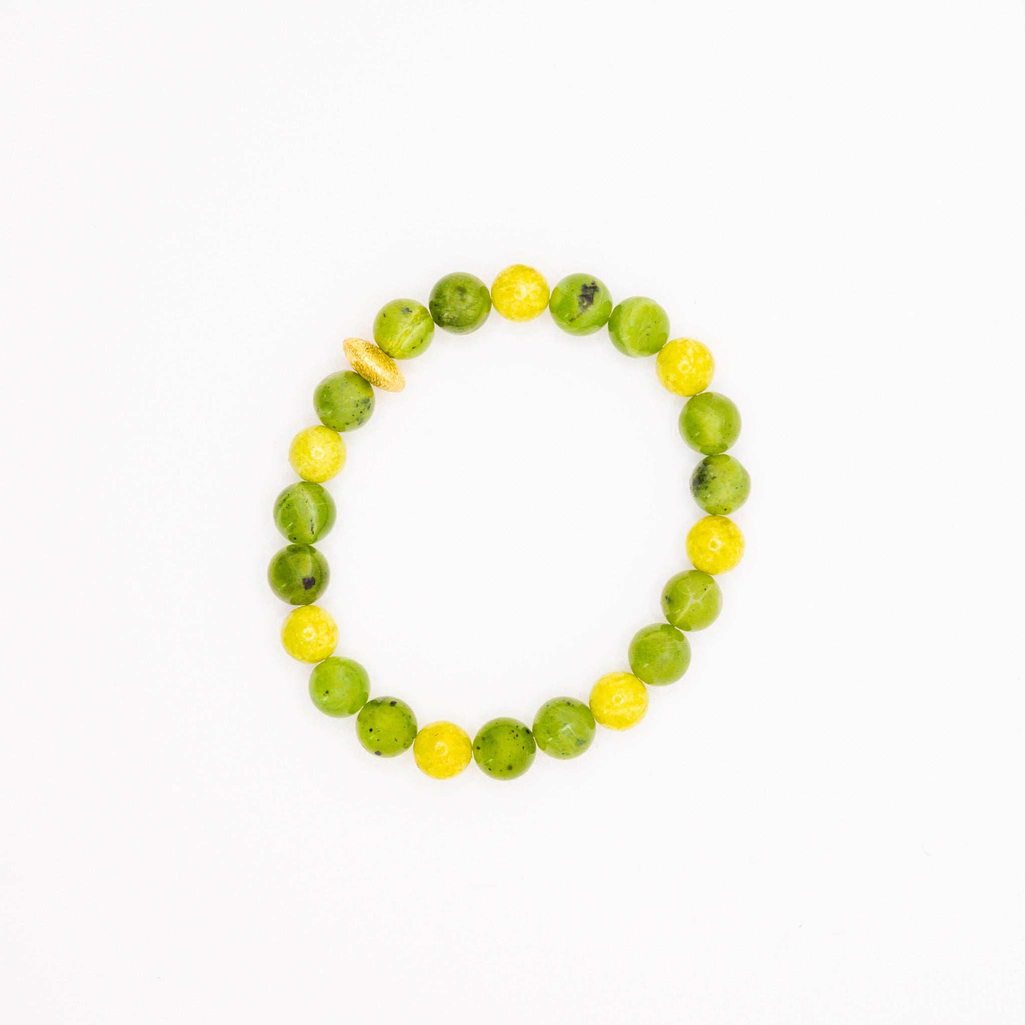 BRACELET OPALE VERTE & JADE NÉPHRITE