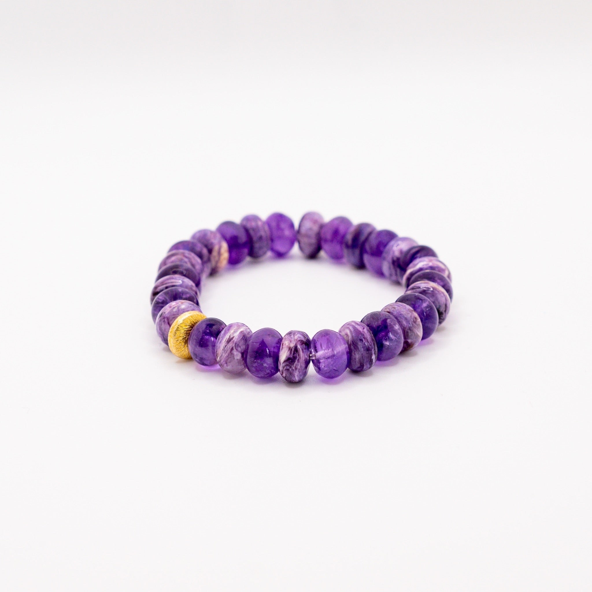BRACELET AMÉTHYSTE & CHAROÏTE