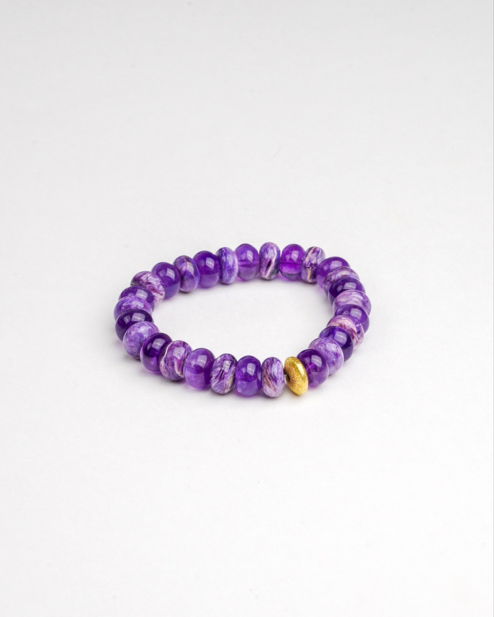BRACELET AMÉTHYSTE & CHAROÏTE
