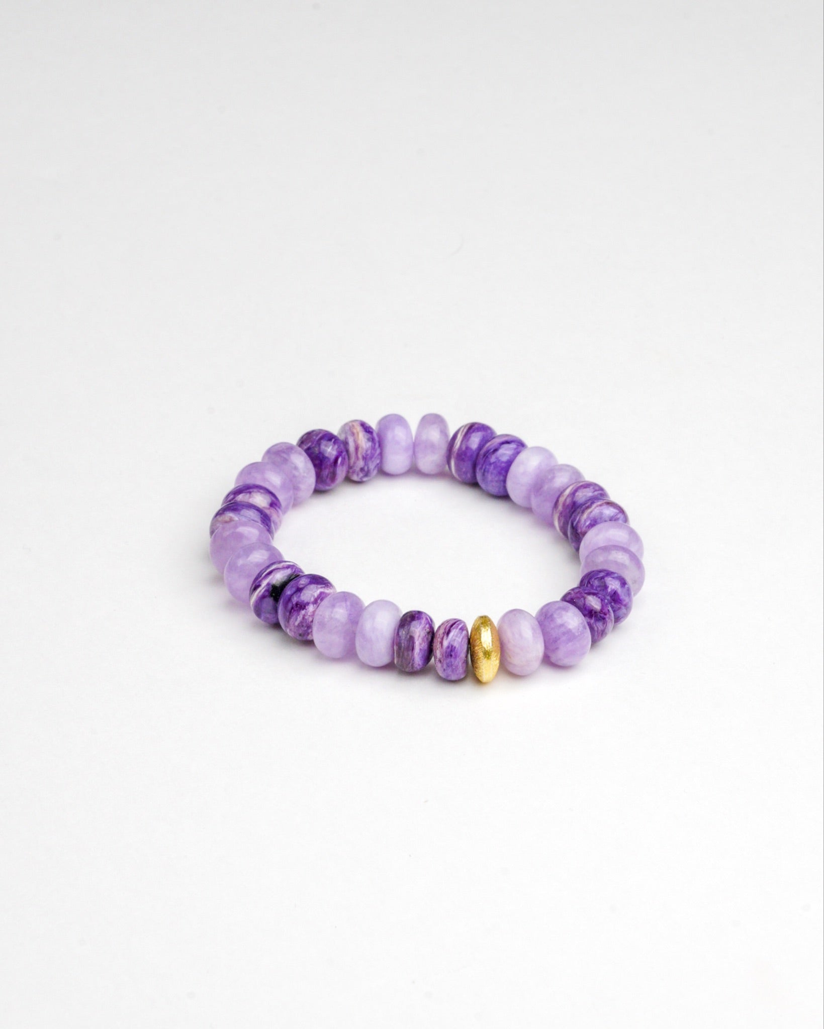 BRACELET AMÉTHYSTE & CHAROÏTE