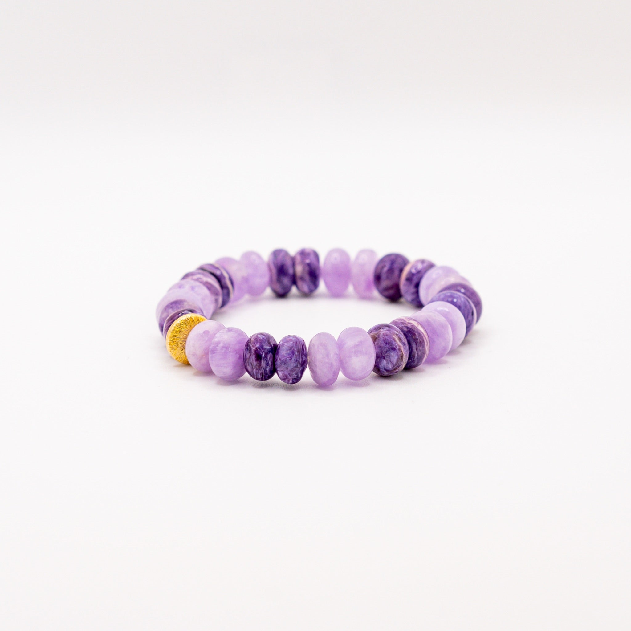 BRACELET AMÉTHYSTE & CHAROÏTE