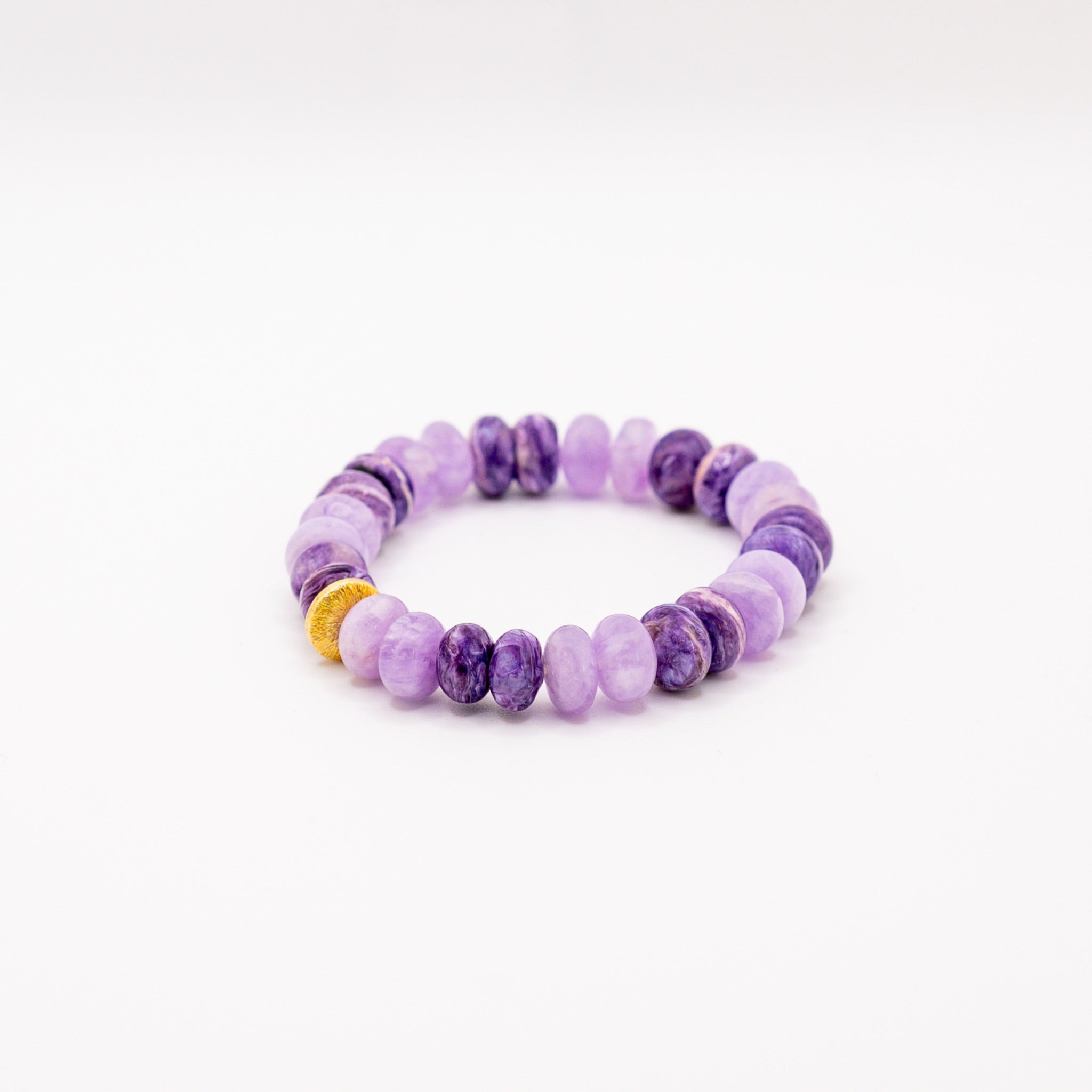 BRACELET AMÉTHYSTE & CHAROÏTE