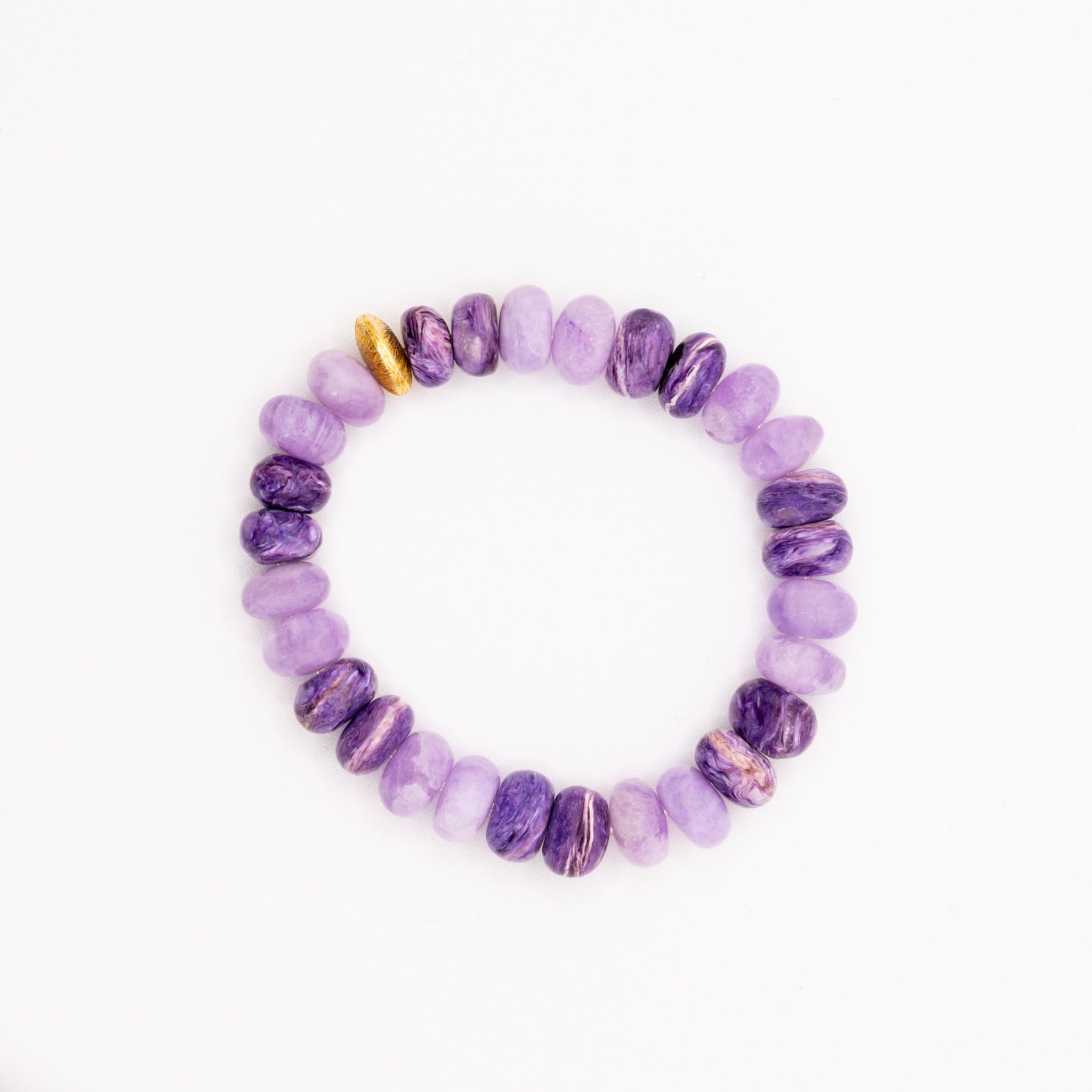 BRACELET AMÉTHYSTE & CHAROÏTE