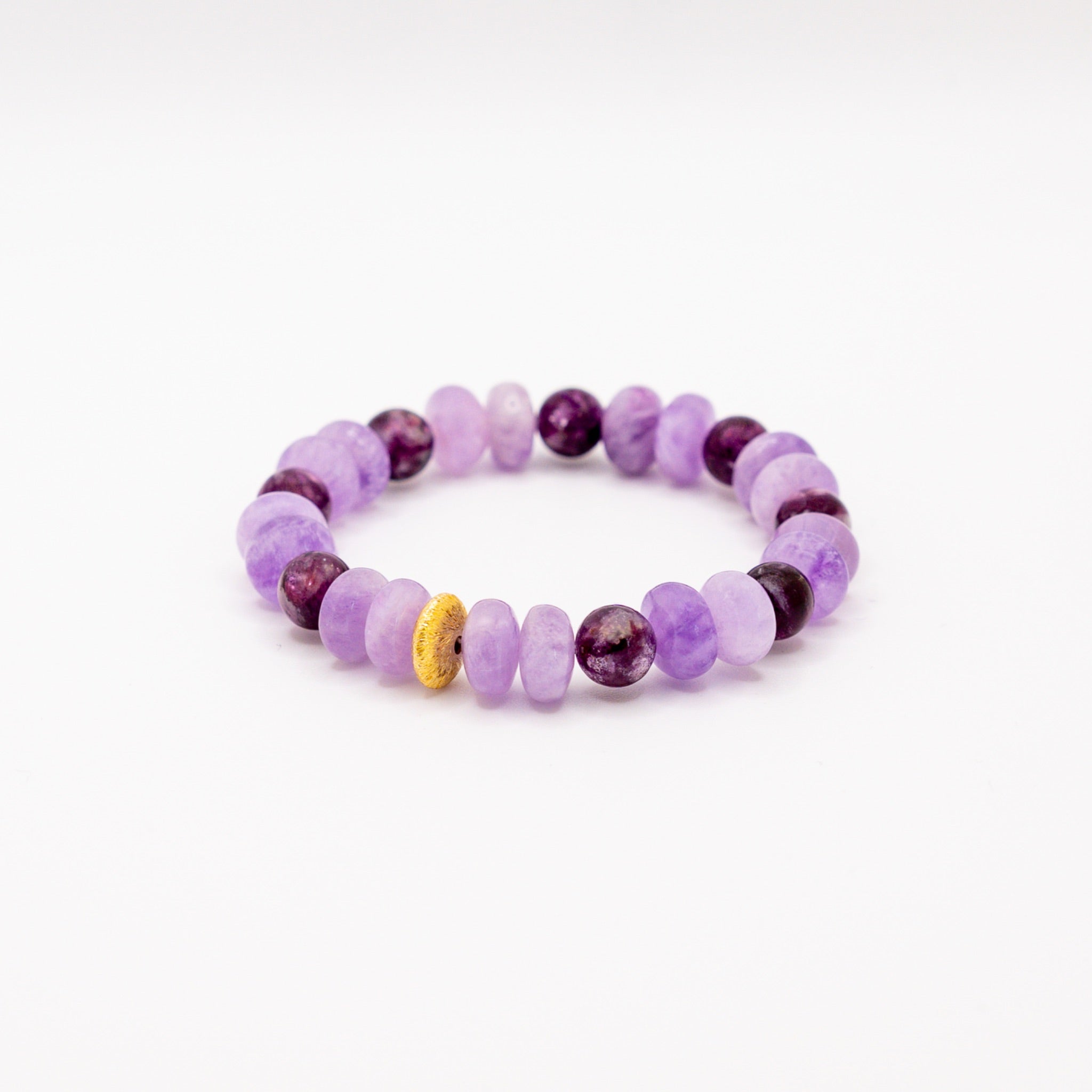 BRACELET AMÉTHYSTE & LÉPIDOLITE