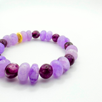 BRACELET AMÉTHYSTE & LÉPIDOLITE
