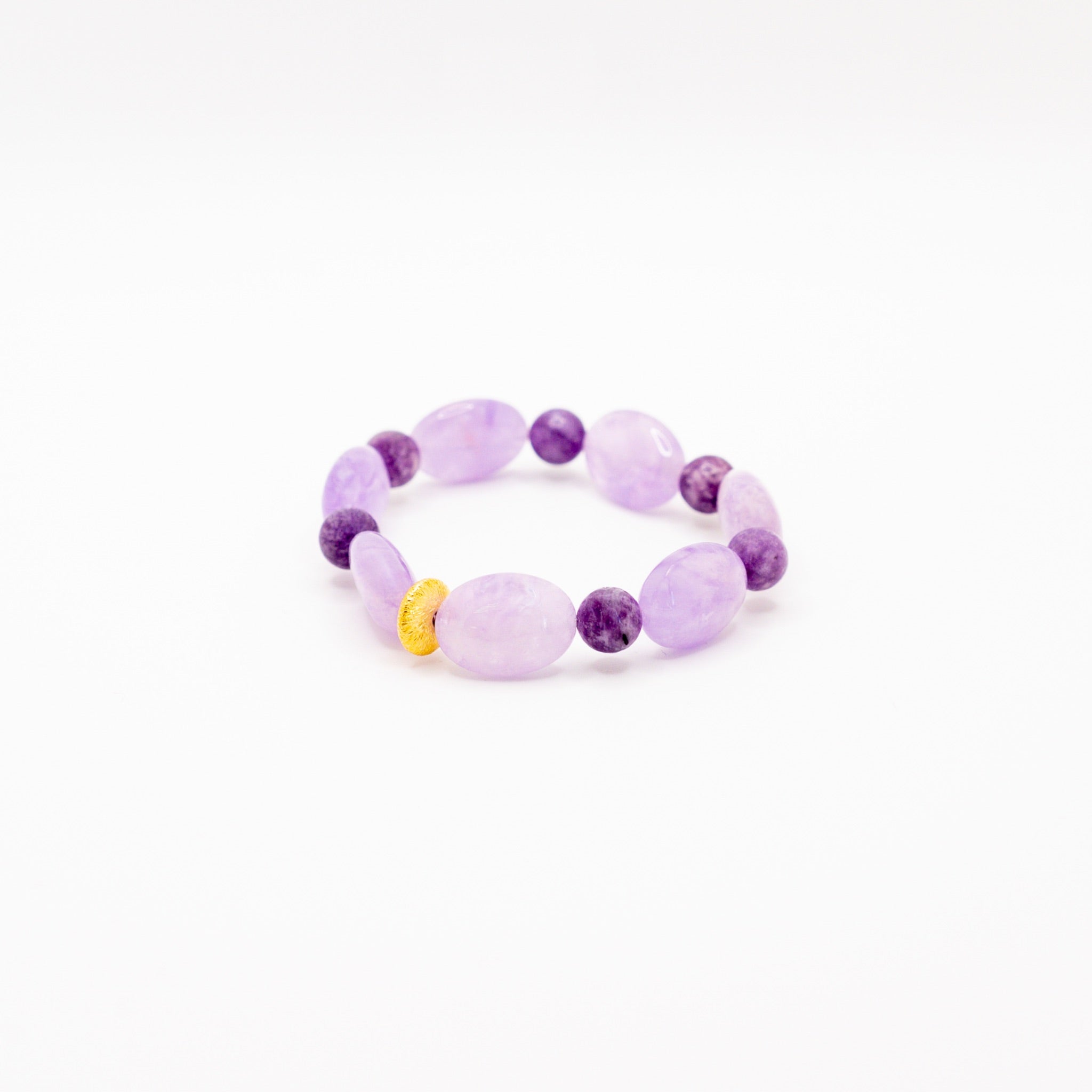 BRACELET AMÉTHYSTE & LÉPIDOLITE