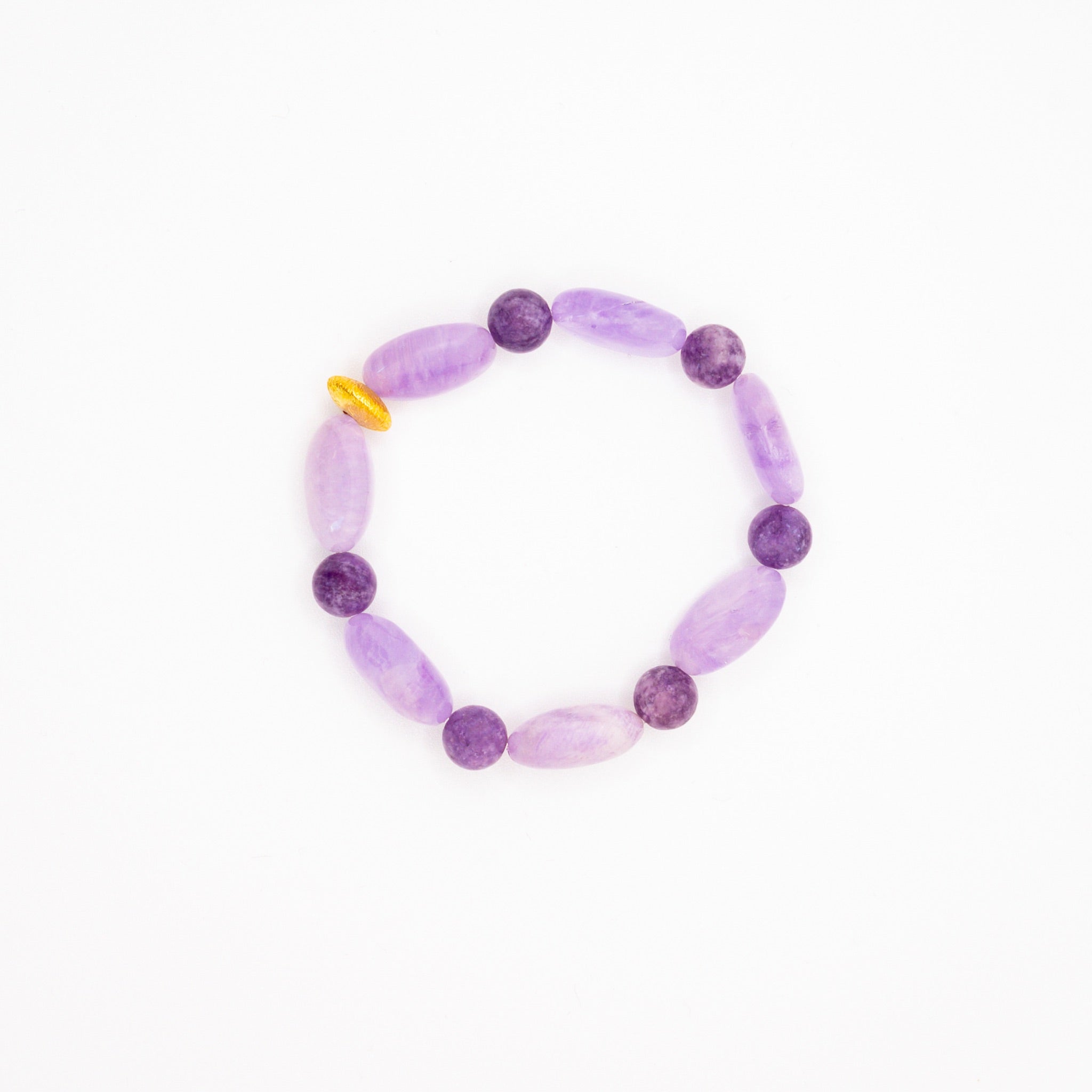 BRACELET AMÉTHYSTE & LÉPIDOLITE