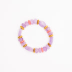 BRACELET AMÉTHYSTE & RHODOCHROSITE