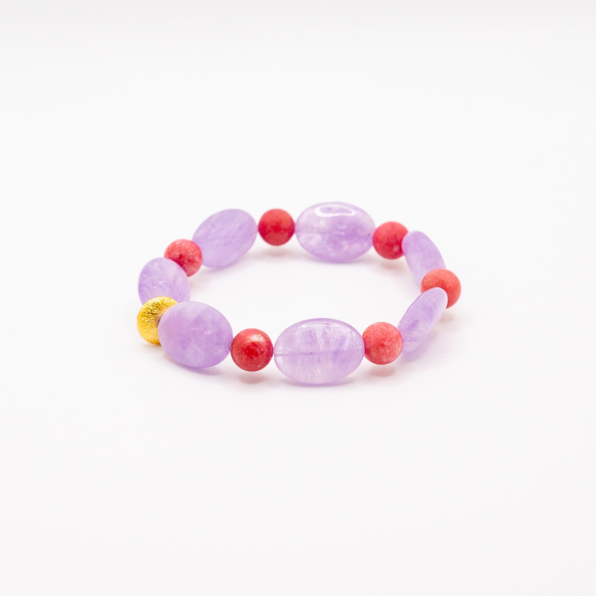 BRACELET AMÉTHYSTE & THULITE