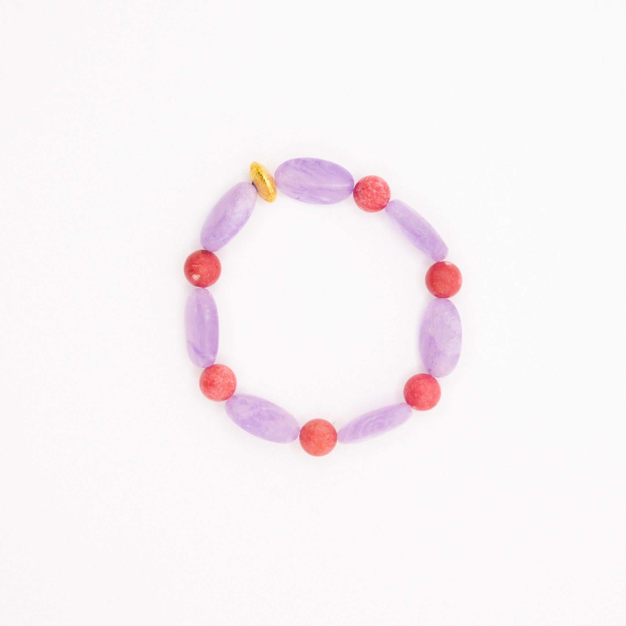 BRACELET AMÉTHYSTE & THULITE
