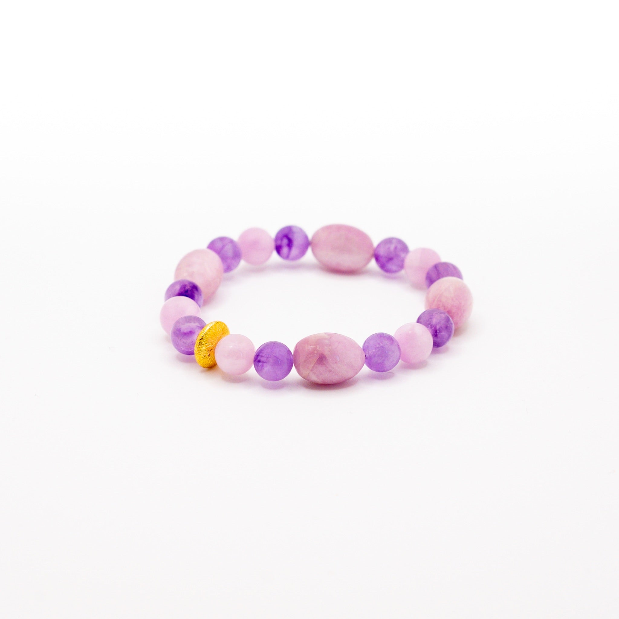 BRACELET AMÉTHYSTE & KUNZITE