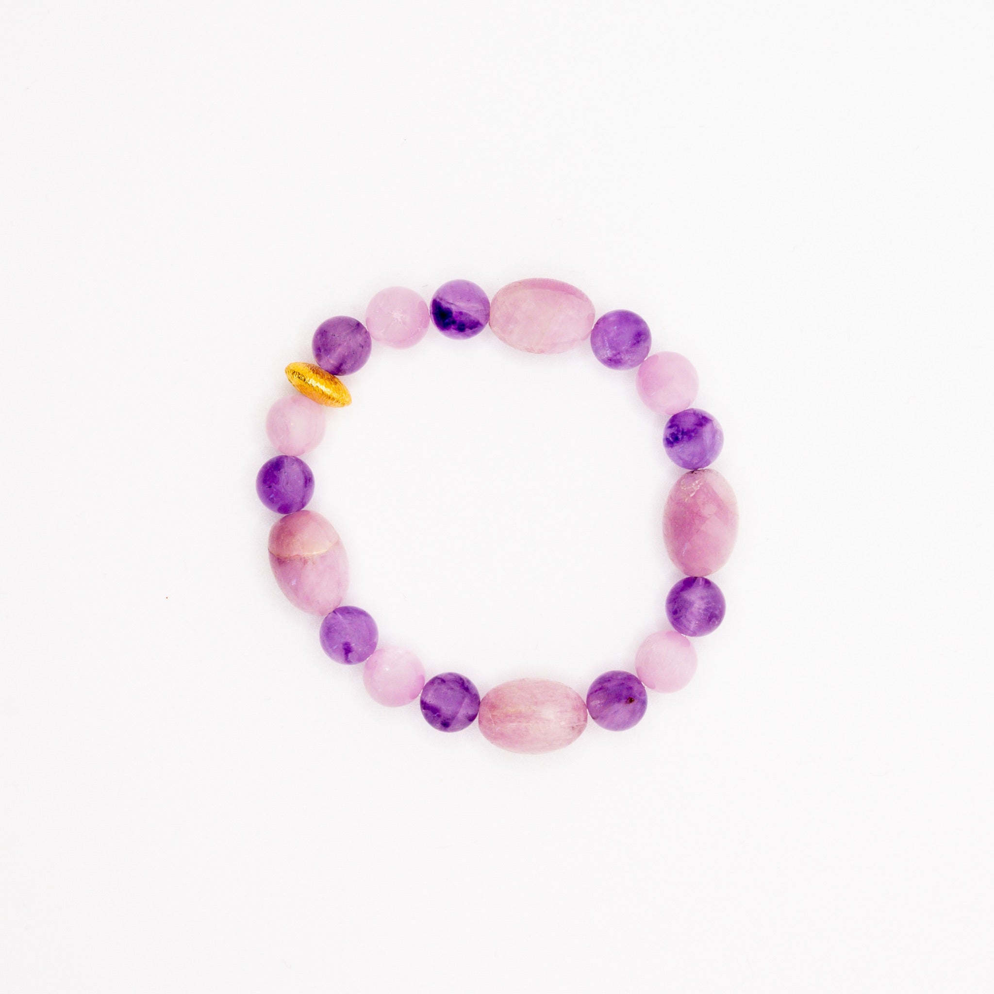 BRACELET AMÉTHYSTE & KUNZITE