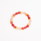BRACELET THULITE & QUARTZ ROSE