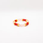 BRACELET THULITE & QUARTZ ROSE