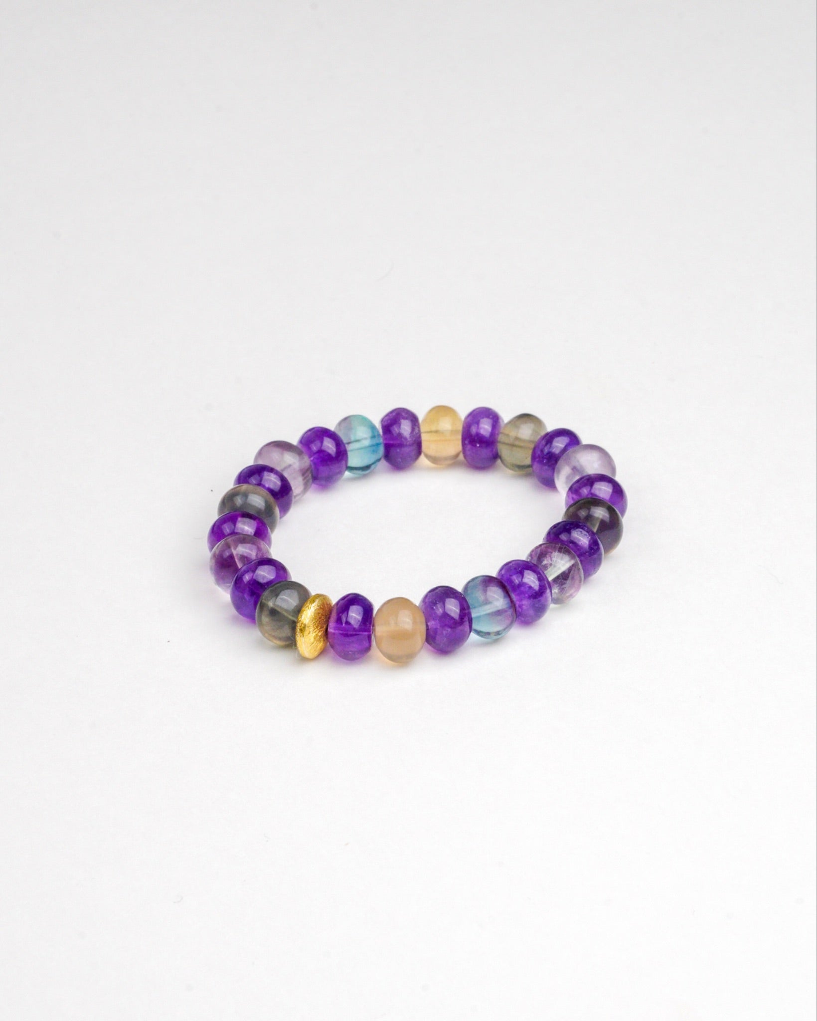BRACELET FLUORITE & AMÉTHYSTE