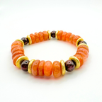 BRACELET PIERRE DE SOLEIL & GRENAT ALMANDIN ET PYROPE