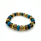 BRACELET QUARTZ FUMÉ & APATITE