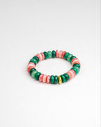 BRACELET RHODOCHROSITE & MALACHITE