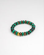 BRACELET MALACHITE & QUARTZ FUMÉ