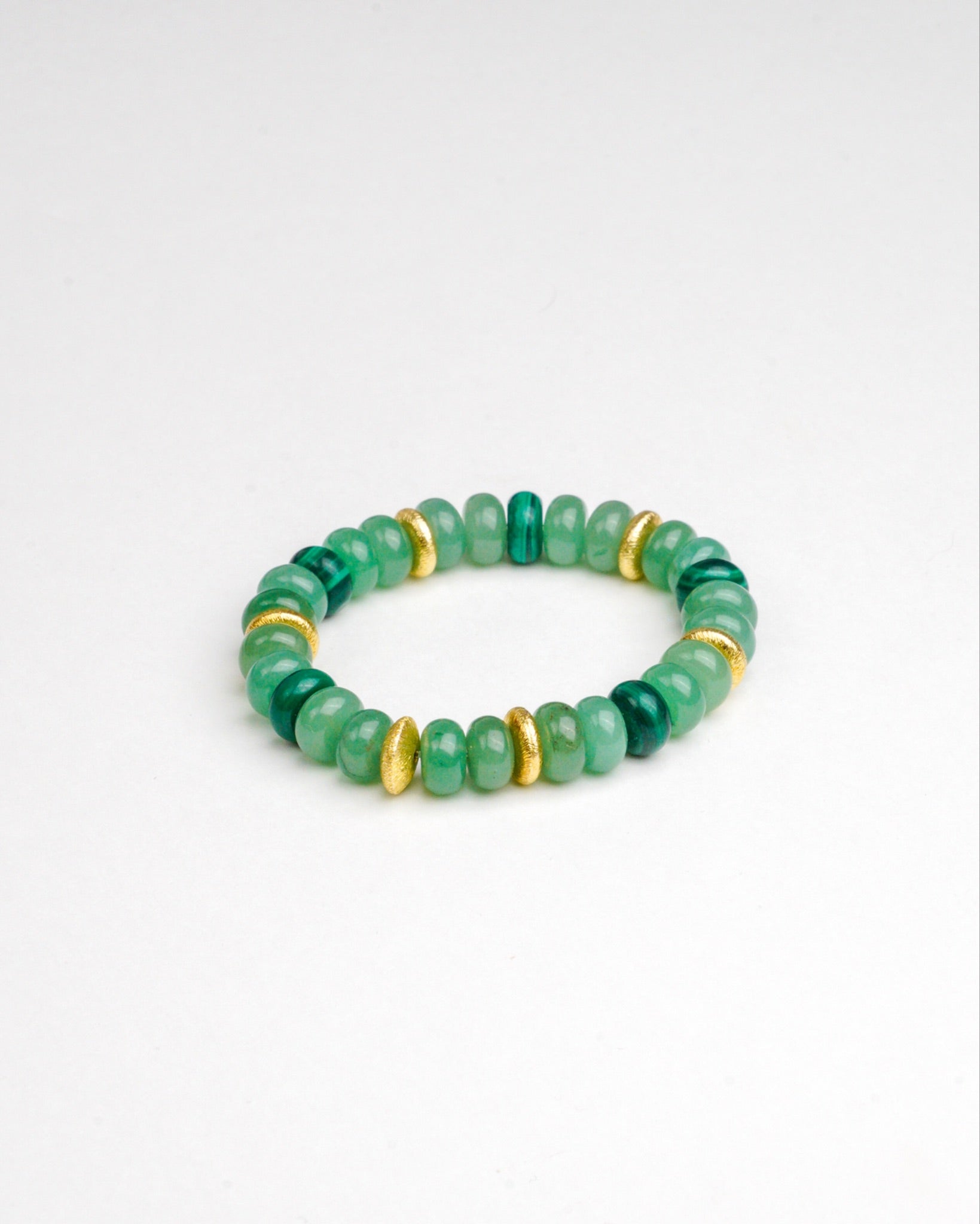 BRACELET MALACHITE & AVENTURINE VERTE