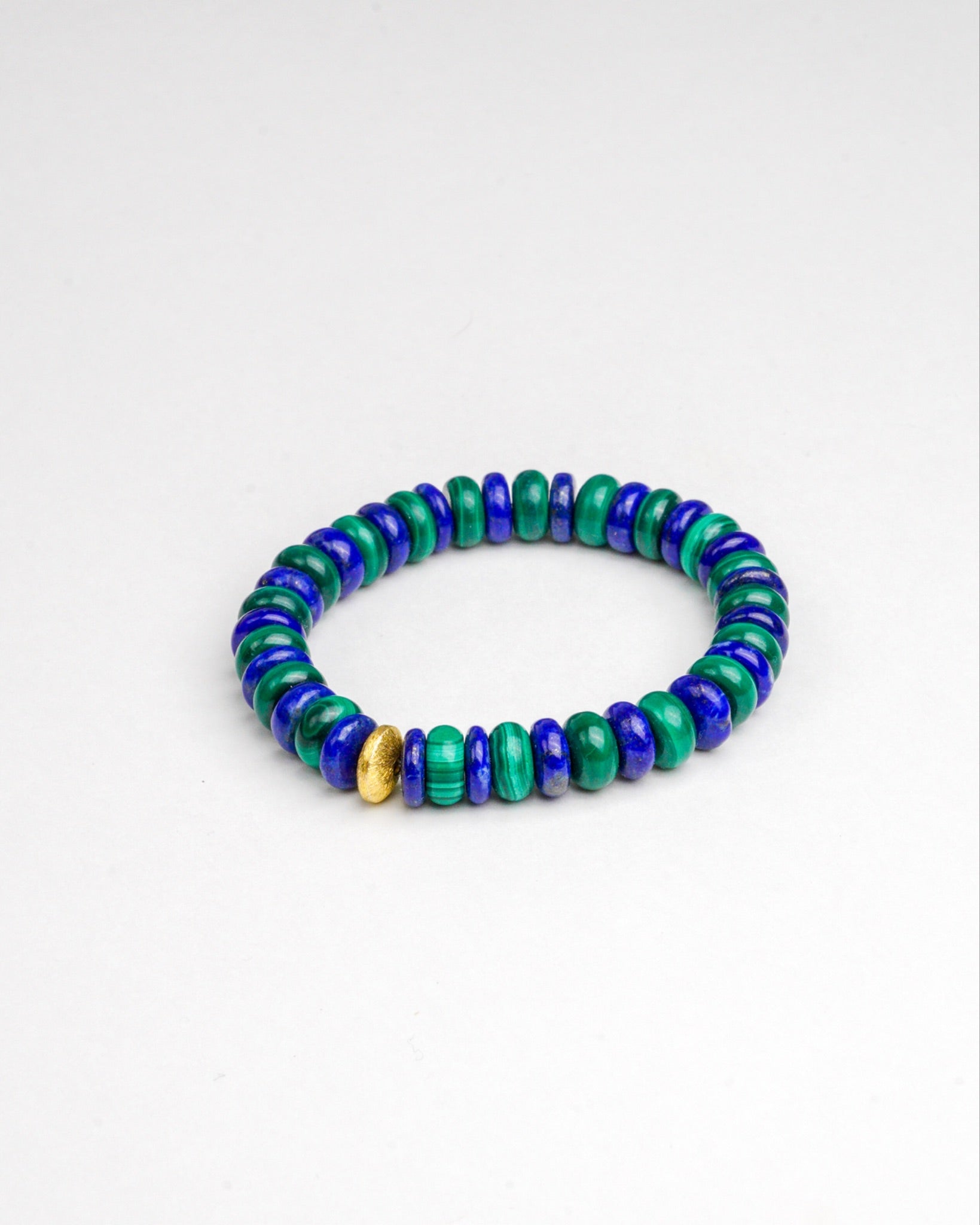 BRACELET LAPIS-LAZULI & MALACHITE