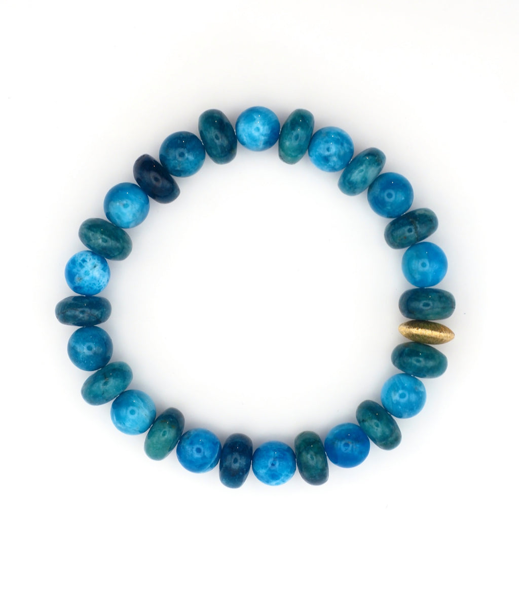 BRACELET APATITE BLEUE