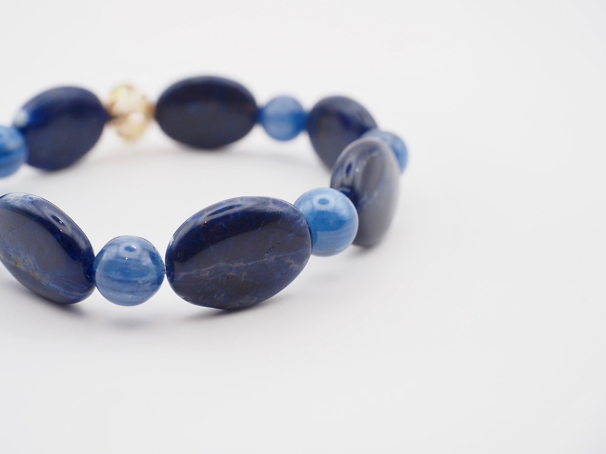 BRACELET CYANITE & SODALITE