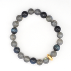 BRACELET LABRADORITE & OEIL DE FAUCON