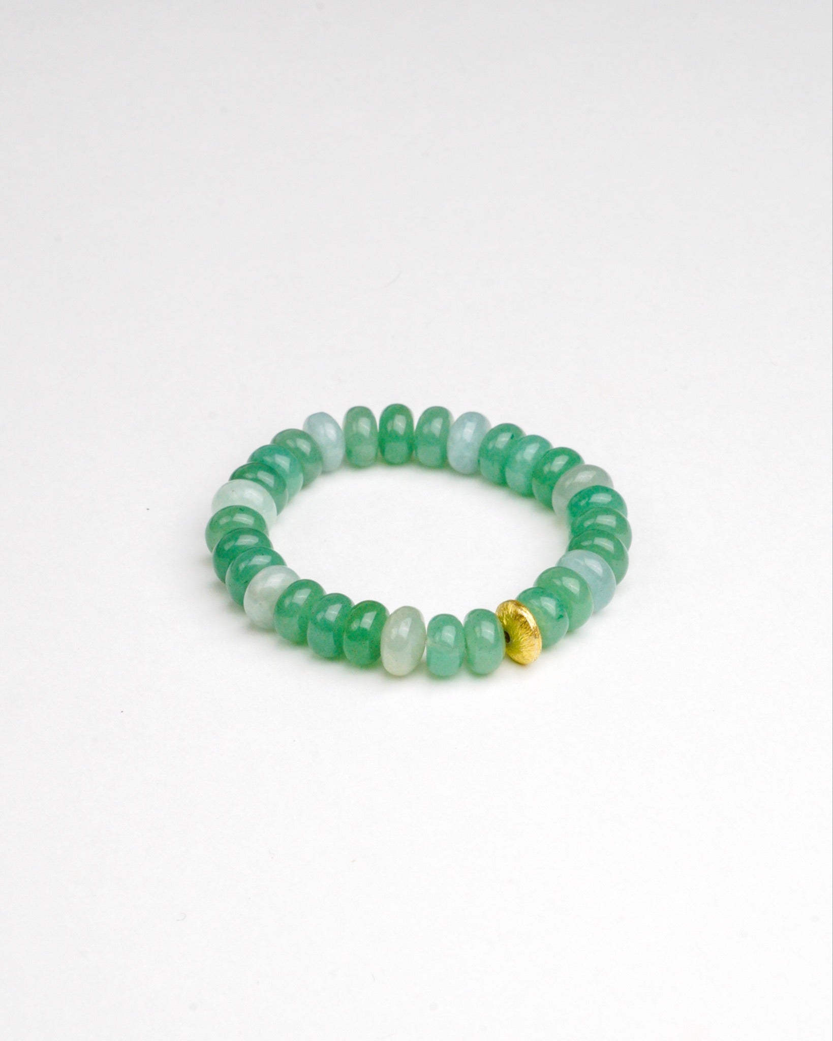 BRACELET AIGUE-MARINE & AVENTURINE VERTE