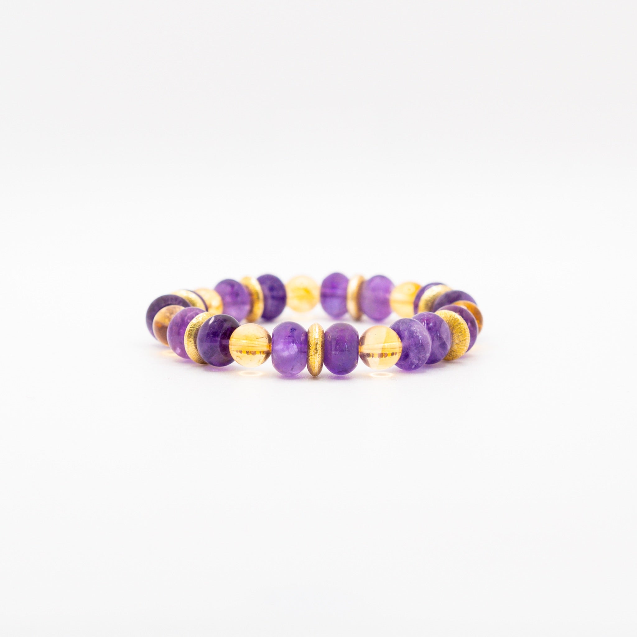BRACELET CITRINE & AMÉTHYSTE