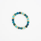 BRACELET AMAZONITE & CHRYSOCOLLE AZURITE