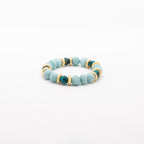 BRACELET AMAZONITE & CHRYSOCOLLE AZURITE