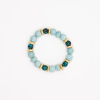 BRACELET AMAZONITE & CHRYSOCOLLE AZURITE