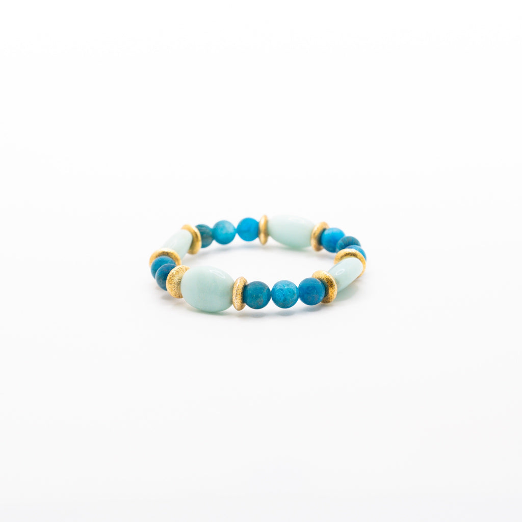 BRACELET AMAZONITE & APATITE