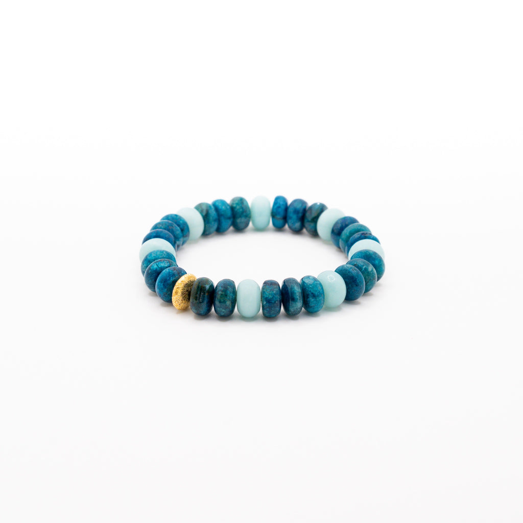 BRACELET AMAZONITE & APATITE