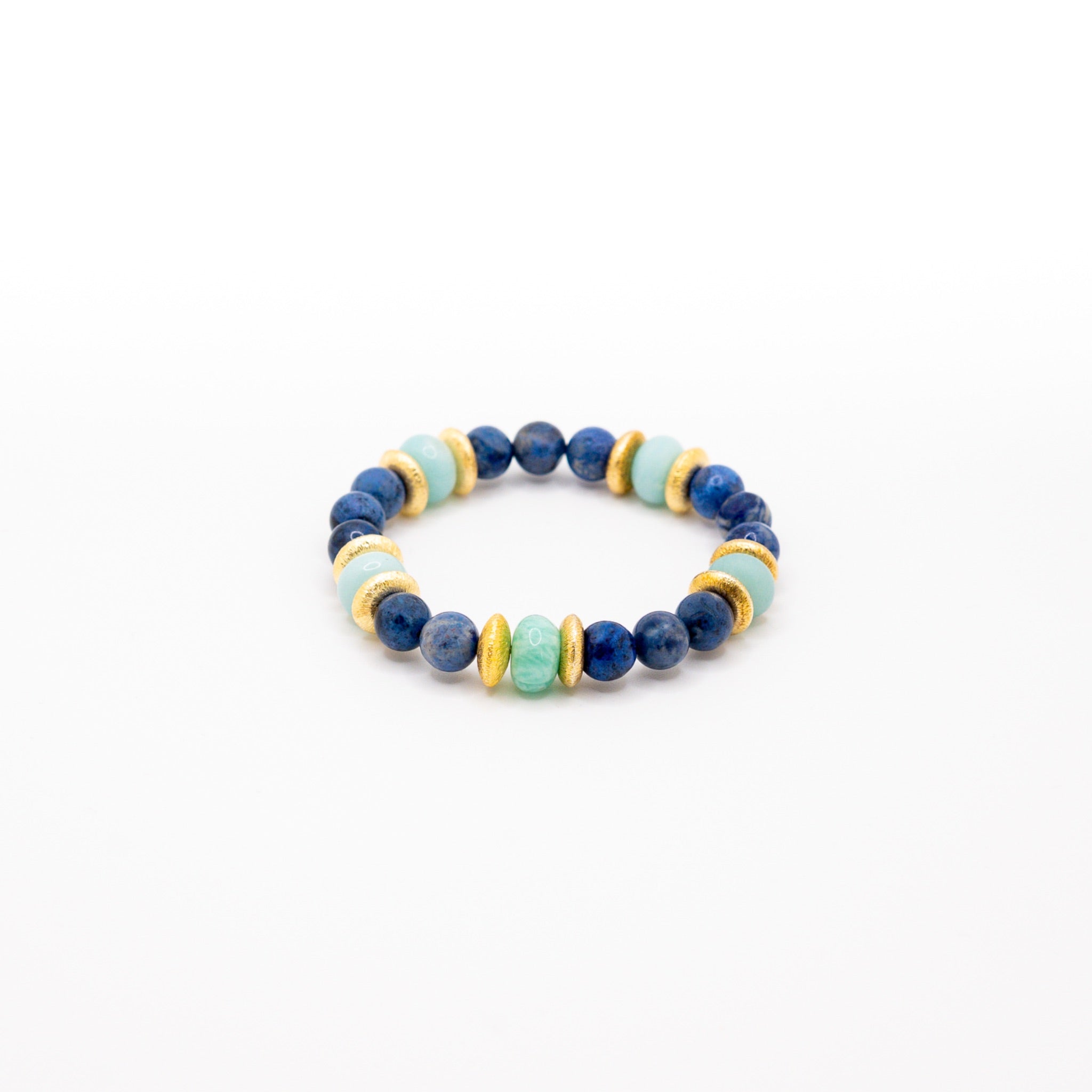 BRACELET AMAZONITE & DUMORTIÉRITE