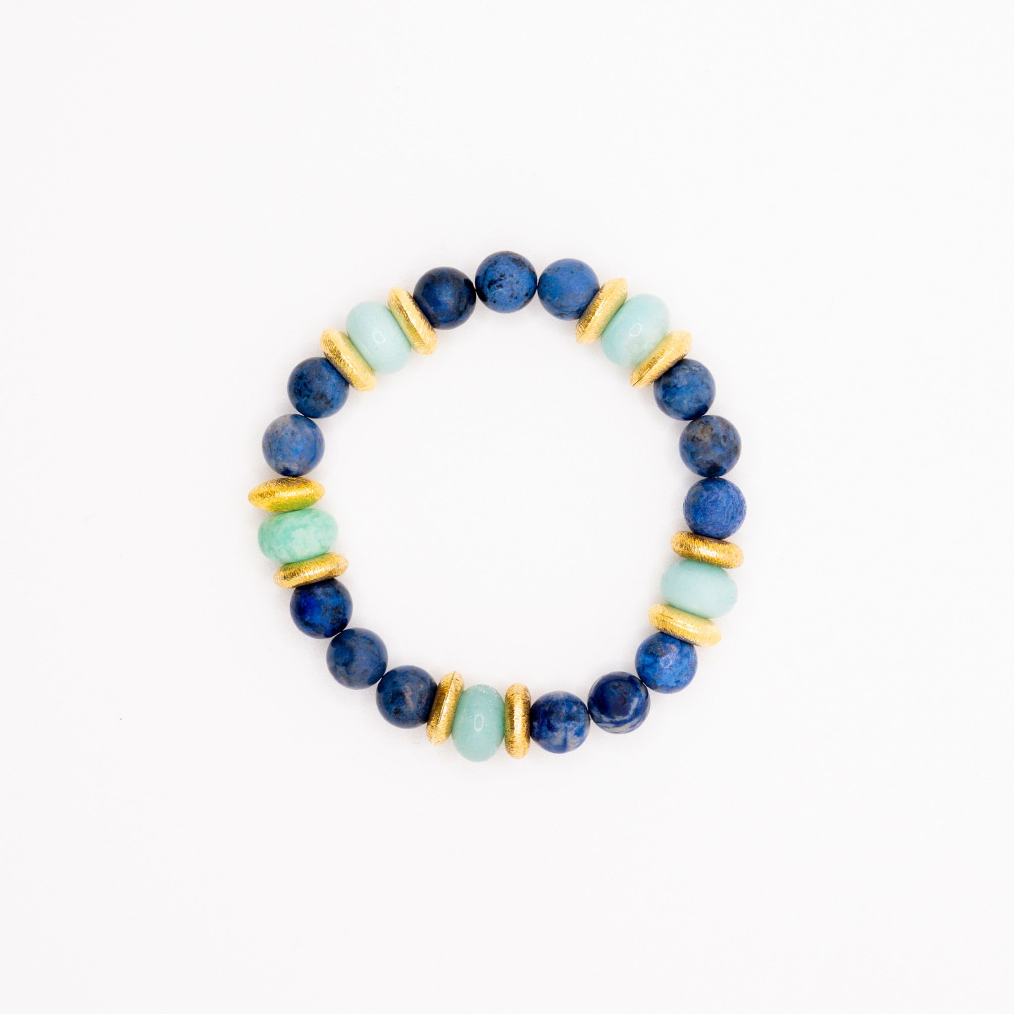 BRACELET AMAZONITE & DUMORTIÉRITE