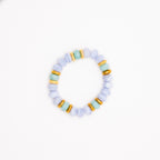 BRACELET AMAZONITE & CALCÉDOINE BLEUE