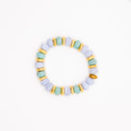 BRACELET AMAZONITE & CALCÉDOINE BLEUE