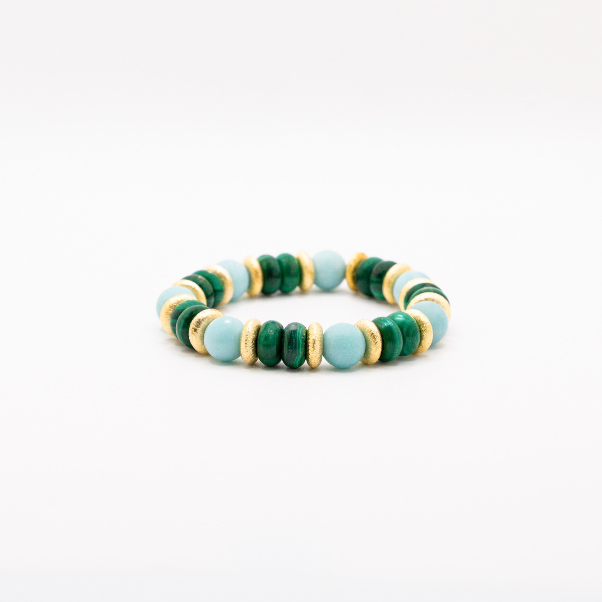 BRACELET AMAZONITE & MALACHITE