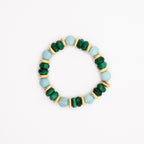 BRACELET AMAZONITE & MALACHITE